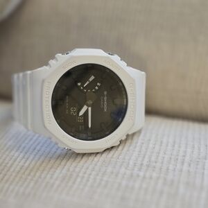 G-Shock White Digital Watch Ga 2100